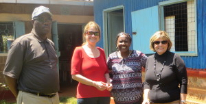 09-Empower team (Frank Tweheyo, Carrie Miles, Susan Njemanze, Donell Peck) visiting Graceworks, Rwika, Kenya