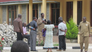 Some of the St. Paul participants during a break.