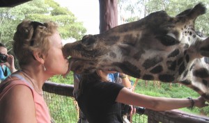 Linda and friend (Uh, close friend) in Nairobi