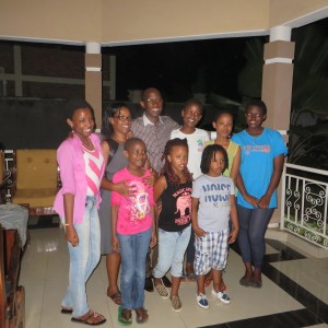 Chantal, Laurent, and family plus some extra children
