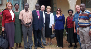 Empower Bondo team with hosts: Mimi Haddad, Rev. Domnic Misolo, Bishop Johannes Angela, David Nutter, Sarah Nutter, Carrie Miles, Margaret Kiswiriri, Rev. Don Hammond, Pastor Frank Tweheyo