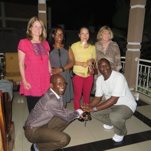 Carrie, Chantal, Sissy, Donell, Laurent, Frank in Bujumbura, Burundi