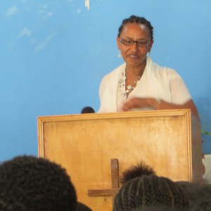 Tseganesh preaching, Addis Abbaba