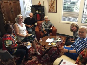 From Left: Advisory board member Susan Njemanze, ABM Pamela Frohreich, Board member David Nutter, ABM Susan Elliott, Carrie Miles, board member Linda Ikeda.