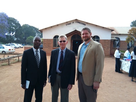 Arnold, Wayne and Tyler in Mzuzu.