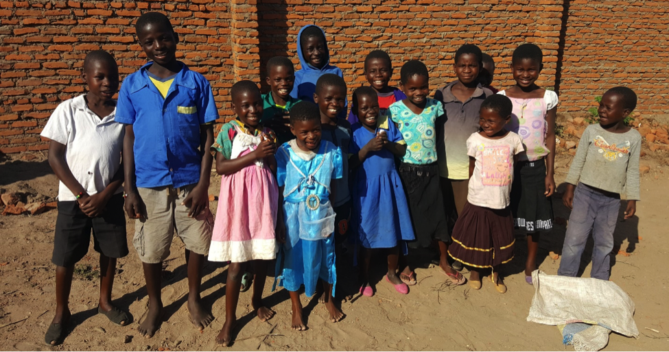 Children from the orphanage.