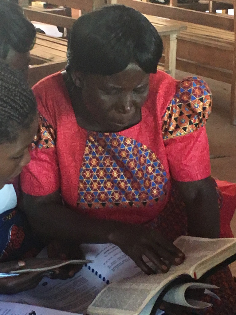 Learning in small groups, participants examine the Bible themselves.