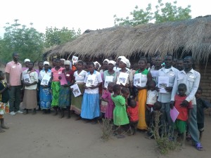 Graduates in Malawi with Arnold.