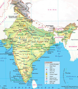 map of india