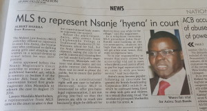 news article Nsanje
