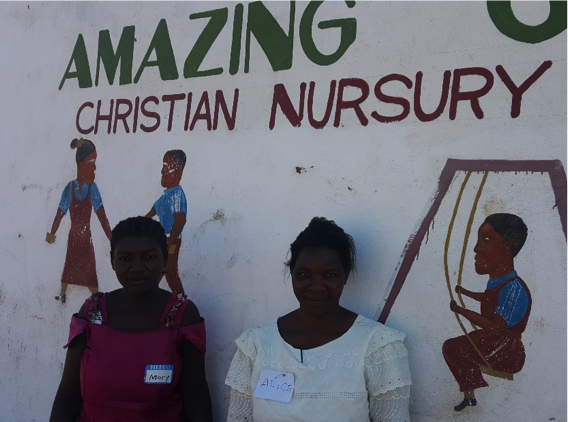 Teachers at the Malawi school.